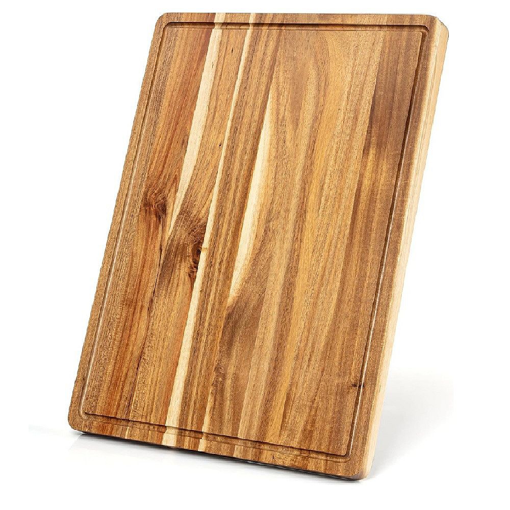 Wooden Cutting Boards for Kitchen, With Juice Groove and Side Handle