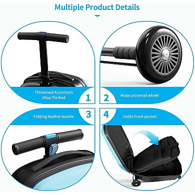 Luggage With Removable Handle, Airplane Approved Trolley Case