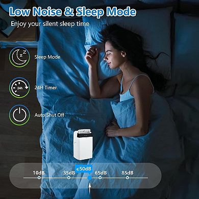 14,000 BTU 3-in-1 Portable AC - Cools up to 750 Sq.Ft with Remote, Auto Swing & Sleep Mode
