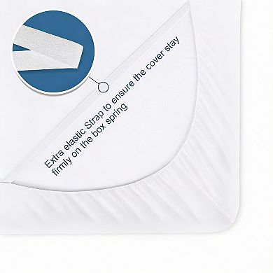 Queen Size Box Spring Cover - Smooth, Elastic, Dustproof, Washable