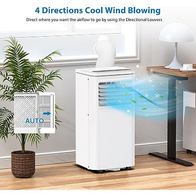 8,000 BTU 3-in-1 Portable AC with Remote Control, Sleep Mode & Window Kit
