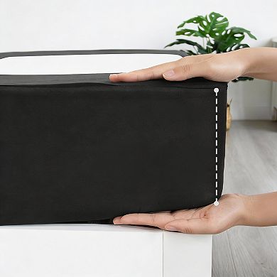 Queen Size Box Spring Cover - Stretchy, Soft, Wrinkle-Free, Fade-Resistant