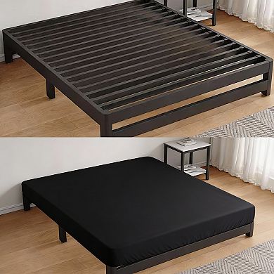 Queen Size Box Spring Cover - Stretchy, Soft, Wrinkle-Free, Fade-Resistant