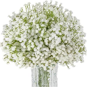 10-Pack Artificial Baby’s Breath Flowers for Decoration