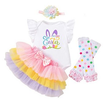 Baby Girls My First Easter Outfit Set