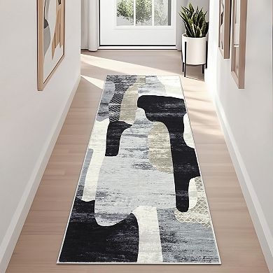 Modern Nordic Area Rug Ultra Thin & Soft Machine Washable Non Slip Rug for Kid's Room Nursery