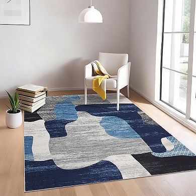 Modern Nordic Area Rug Ultra Thin & Soft Machine Washable Non Slip Rug for Kid's Room Nursery