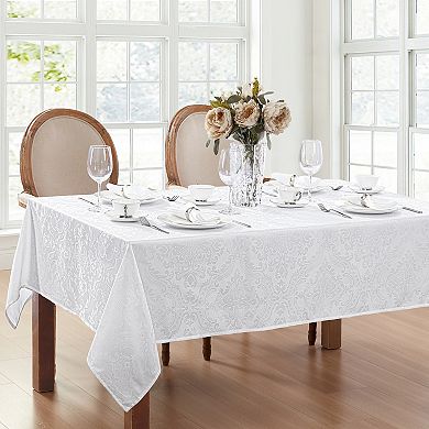 Elrene Home Fashions Caiden Elegance Damask Square Tablecloth