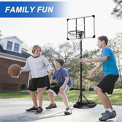 ELEMENT ACE Height-Adjustable Portable Basketball Hoop with Wheels and Durable Backboard
