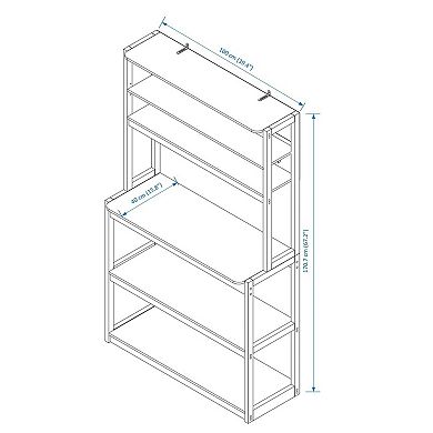 ELEMENT ACE 5-Tier Kitchen Storage and Display Rack with Adjustable Shelves for Organization