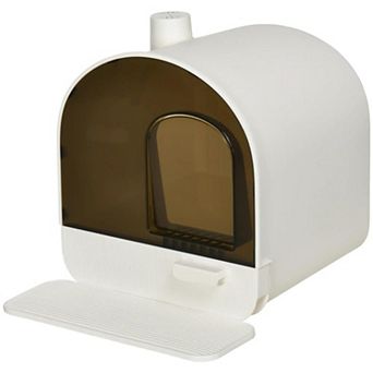 ELEMENT ACE Enclosed Cat Litter Box with Privacy Hood, Removable Tray, and Odor Control Filter