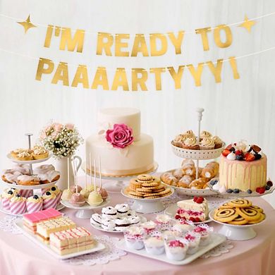 Splendid Frame Gold Party Banner