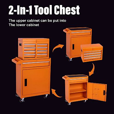 ELEMENT ACE 6-Drawer Rolling Tool Chest Cabinet with Locking Wheels for Garage