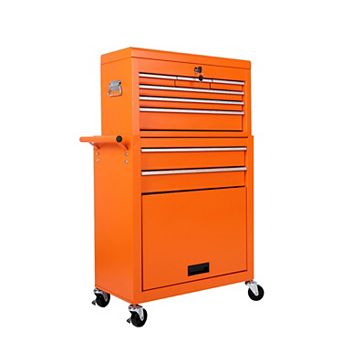 ELEMENT ACE 8-Drawer Rolling Tool Storage Cabinet with Detachable Top Box and Lockable Wheels
