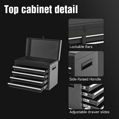 ELEMENT ACE 5-Drawer Rolling Tool Storage Cabinet with Detachable Top Box and Tool Set