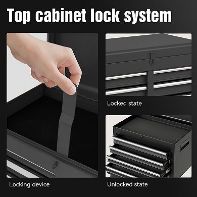 ELEMENT ACE 5-Drawer Rolling Tool Storage Cabinet with Detachable Top Box and Tool Set