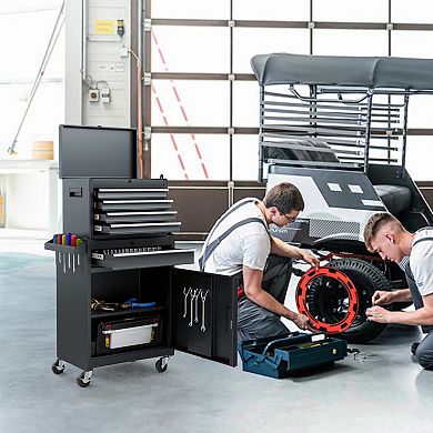 ELEMENT ACE 5-Drawer Rolling Tool Storage Cabinet with Detachable Top Box and Tool Set