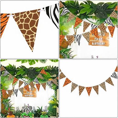 Splendid Frame Animal Print Party Banner