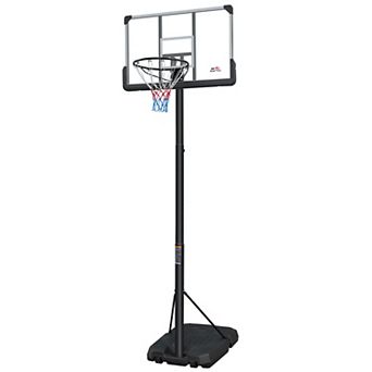 ELEMENT ACE Height Adjustable Portable Basketball Hoop System with Rebound Board and Sturdy Base