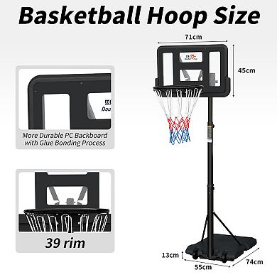 ELEMENT ACE Adjustable Portable Basketball Hoop System for Indoor and Outdoor Use