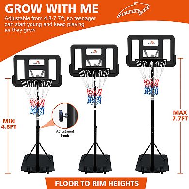 ELEMENT ACE Adjustable Portable Basketball Hoop System for Indoor and Outdoor Use