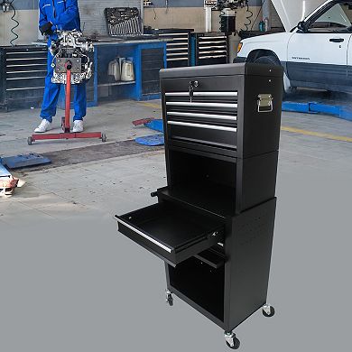 ELEMENT ACE Heavy-Duty Rolling Tool Cabinet with Lockable Drawers and Detachable Storage Organizer