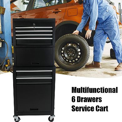 ELEMENT ACE Heavy-Duty Rolling Tool Cabinet with Lockable Drawers and Detachable Storage Organizer