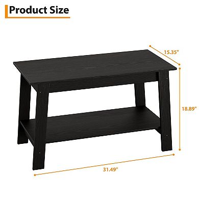 ANIXOL Rectangular 2-Tier Coffee Table