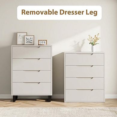 ANIXOL 4-Drawer Tall Dresser Cabinet