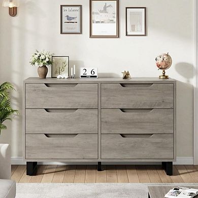 ANIXOL Wooden Dresser for Bedroom, Available in 6/7 Drawers