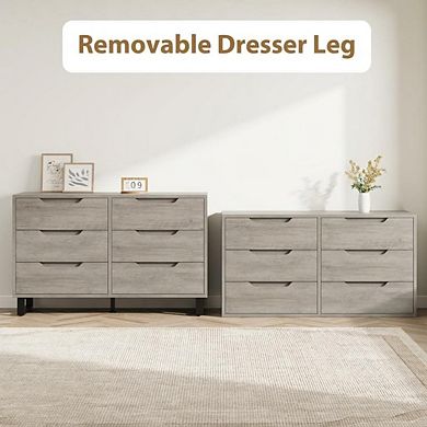 ANIXOL Wooden Dresser for Bedroom, Available in 6/7 Drawers