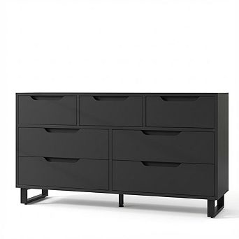 ANIXOL Wooden Dresser for Bedroom, Available in 6/7 Drawers