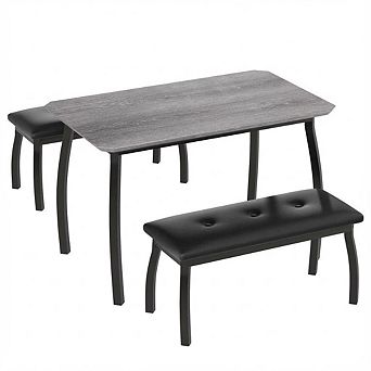 ANIXOL 3 pc dining table set with benches
