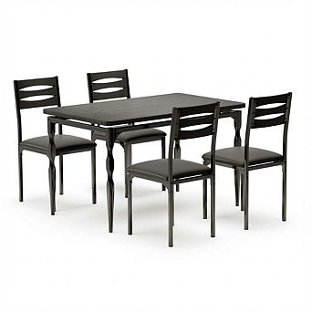 Craze Ventures 5 pc industrial dining table set