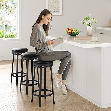 30" Swivel Bar Stools Set of 2 for Kitchen Island Dining Room