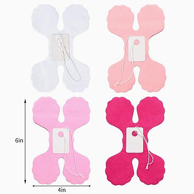 157Ft Rose-Red Pink-White Streamers Garland, Four-Leaf Clover Banner for Wedding, Party & Shower