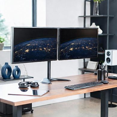 Dual Monitor Stand Heavy-Duty Freestanding