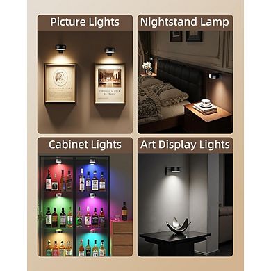Rechargeable Picture Wall Light with Remote and Color Modes