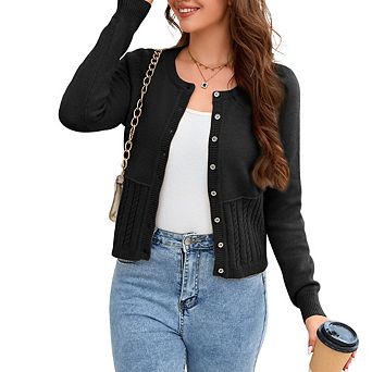 Women's Cable Knit Cardigan