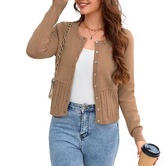 Women's Cable Knit Cardigan