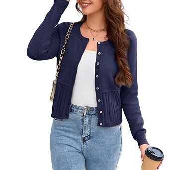 Women's Cable Knit Cardigan