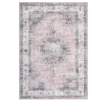 Modern Area Rug Machine Washable Non Slip Non shedding Low Pile Ultra Thin for Dining Room