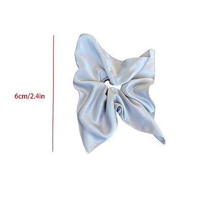 2 Pack Satin Scrunchies Soft Hair Ties with Elegant Finish
