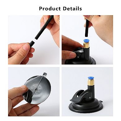 Cat Feather Teaser Toy with Suction Cup Base - Interactive Wand Toy with Bell for Indoor Cats