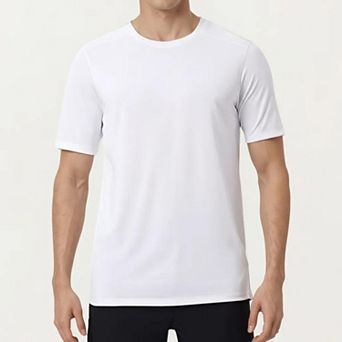 Men's Short Sleeve Crew Neck Performance T Shirt with Lightweight Stretch Fabric