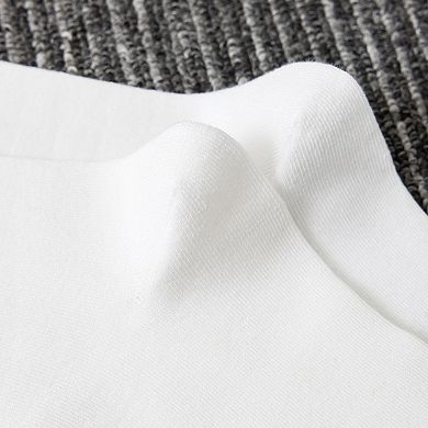 Womens Cotton Crew Socks 6 Pairs Striped Athletic Design Soft Breathable Comfort