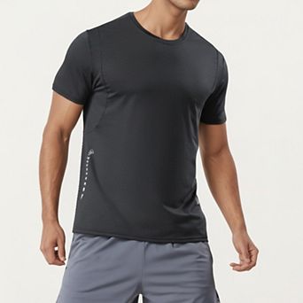 Men's Short Sleeve Crew Neck Performance Tee with Lightweight Stretch Knit Fabric