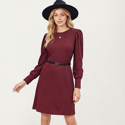 midi knit dress long sleeve Jasper Midi Sweater Dress