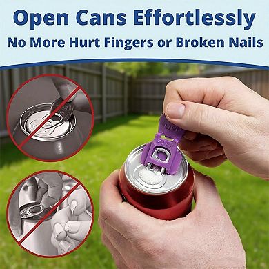 Can Tab Cover Drink Protector Clips Reusable Beverage Lid Covers 6 Piece Set