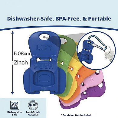 Can Tab Cover Drink Protector Clips Reusable Beverage Lid Covers 6 Piece Set